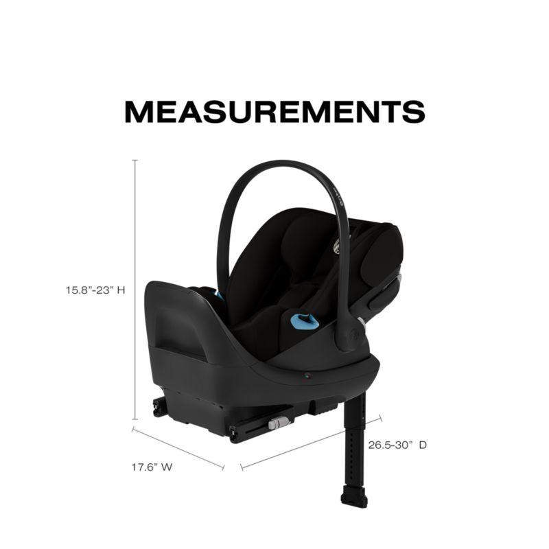 Cybex eGazelle S Moon Black with Black Frame Baby Stroller + Cloud G Pro Travel System - image 7 of 9