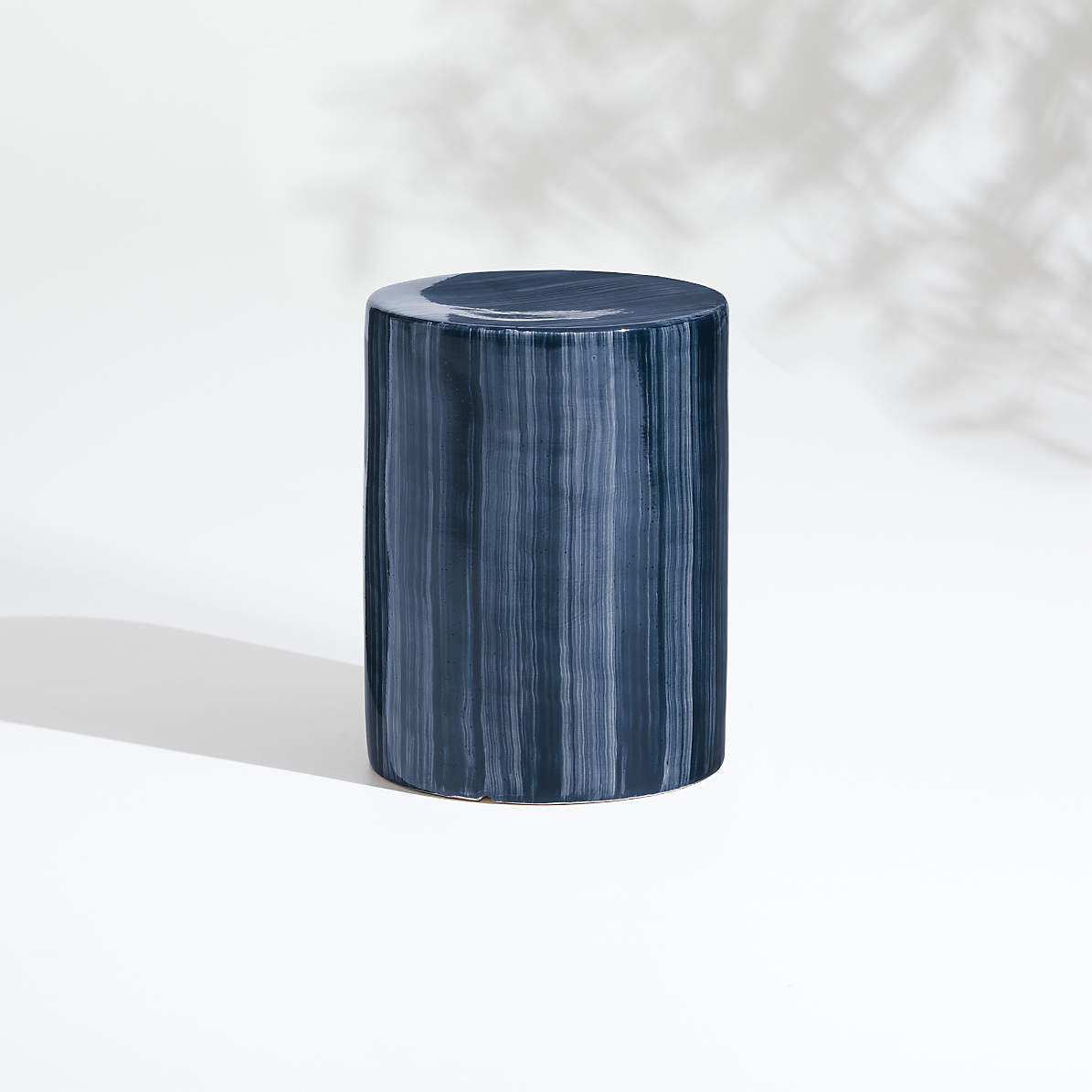 Navy blue store garden stool