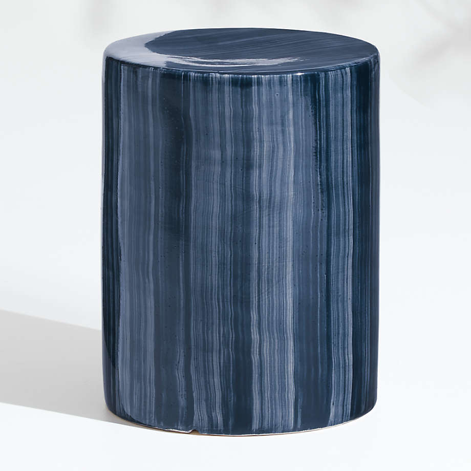 Navy blue store garden stool