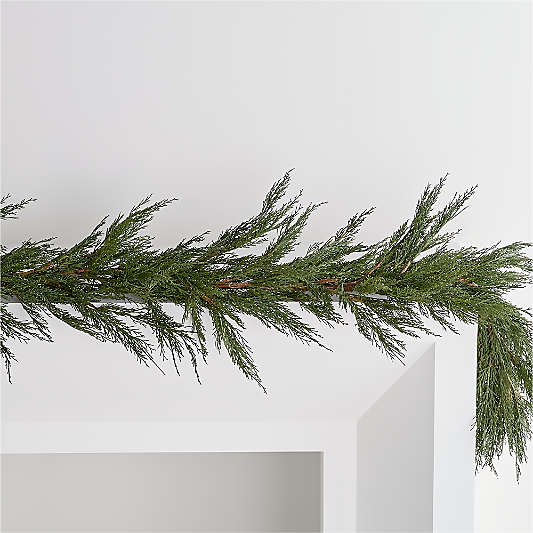 Christmas Garlands & Xmas Garlands with Lights Crate & Barrel
