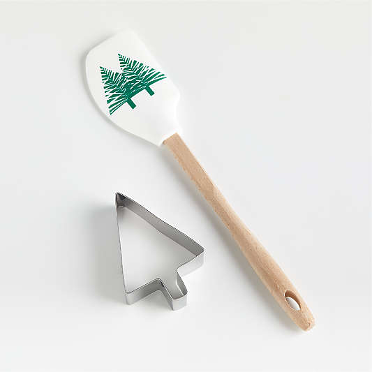 Cypress Tree Cookie Cutter and Spatula Gift Set