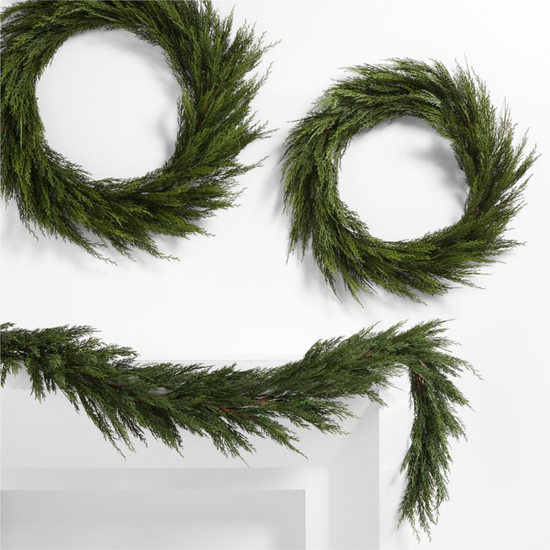 Faux Cypress Real Touch Christmas Garland 6' - image 13 of 16