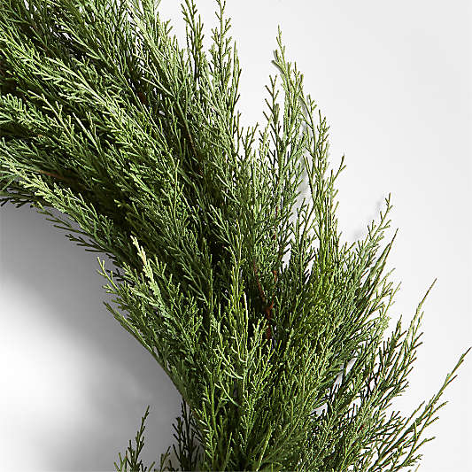 Faux Cypress Wreath 26"