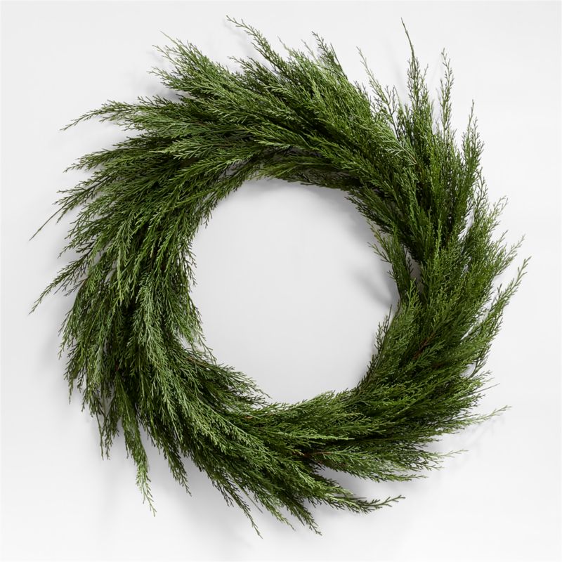 Faux Cypress Wreath 36" - image 0 of 7