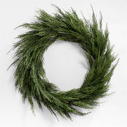 Faux Cypress Wreath 36"