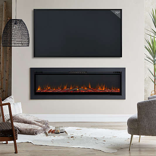 Cyrus Wall Mount Electric Fireplace 65"