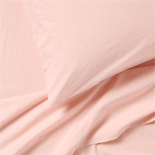 Cozy Cloud Pink 100% Organic Cotton Kids Twin Sheet Set