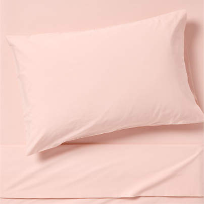 Cozy Cloud Elegant Pink Organic Cotton Kids Twin Sheet Set