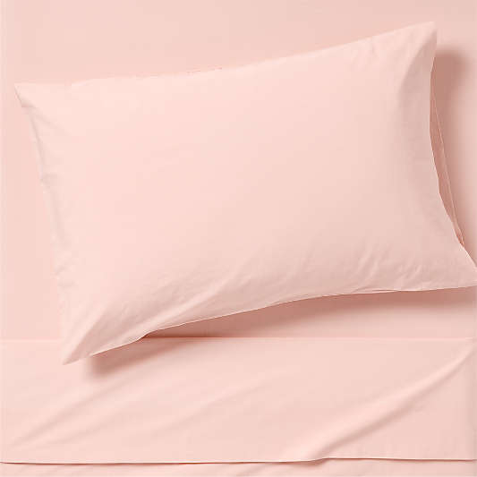 Cozy Cloud Pink 100% Organic Cotton Kids Twin Sheet Set
