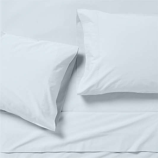 Cozy Cloud Sky Blue 100% Organic Cotton Kids Full Sheet Set