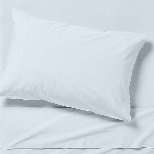 Cozy Cloud Sky Blue 100% Organic Cotton Kids Twin Sheet Set