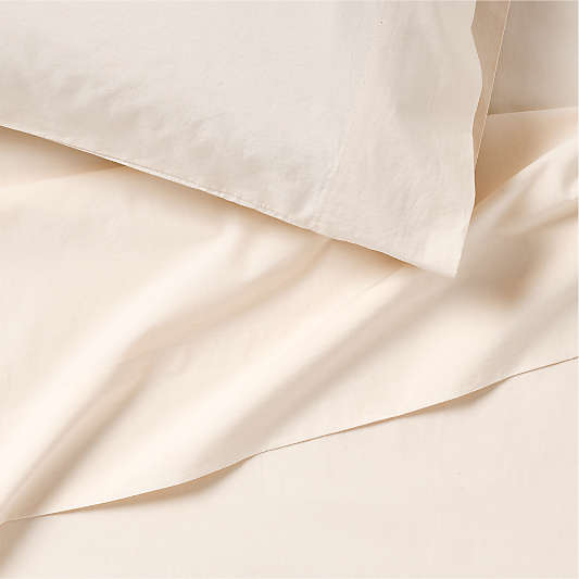 Cozy Cloud Undyed Organic Cotton Kids Sheet Set