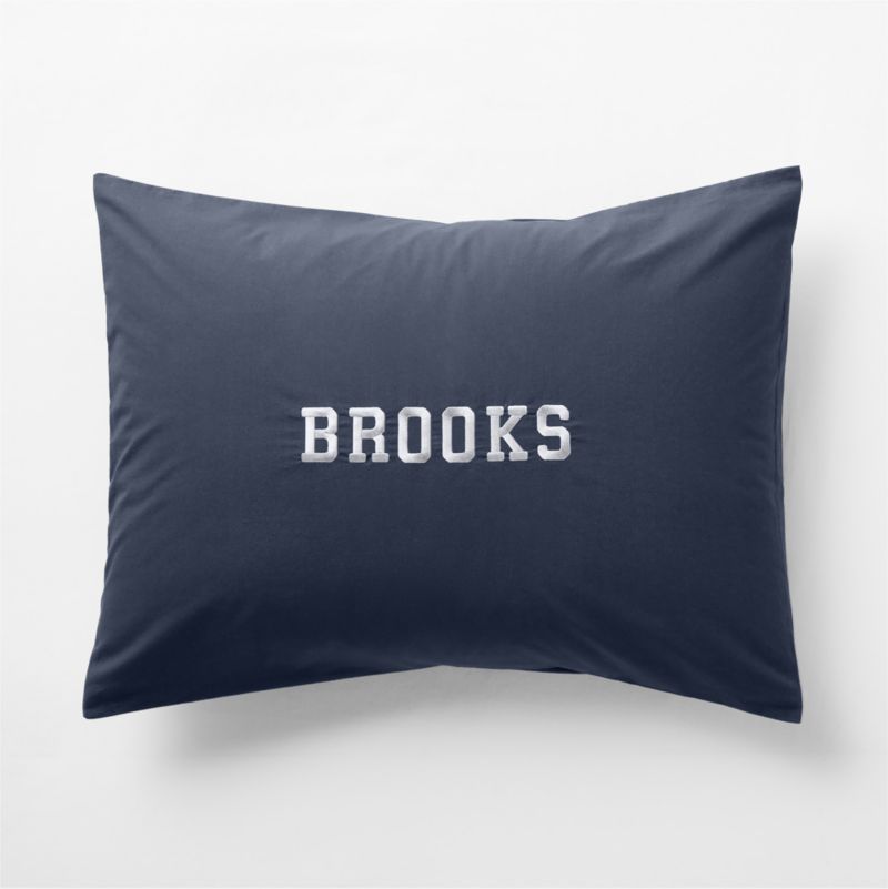 Cozy Cloud Deep Indigo Organic Washed Cotton Kids Duvet Sham - image 1 of 3
