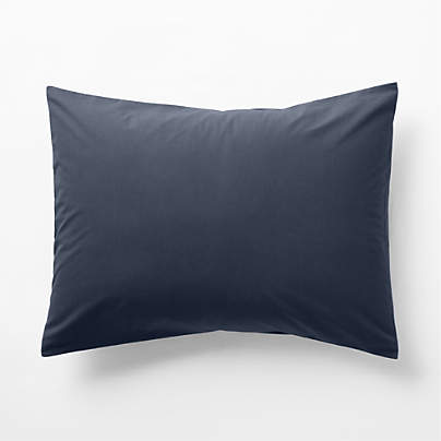 Cozy Cloud Deep Indigo Organic Washed Cotton Kids Duvet Sham