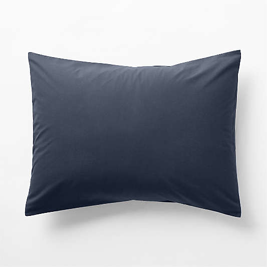 Cozy Cloud Deep Indigo Organic Washed Cotton Kids Duvet Sham