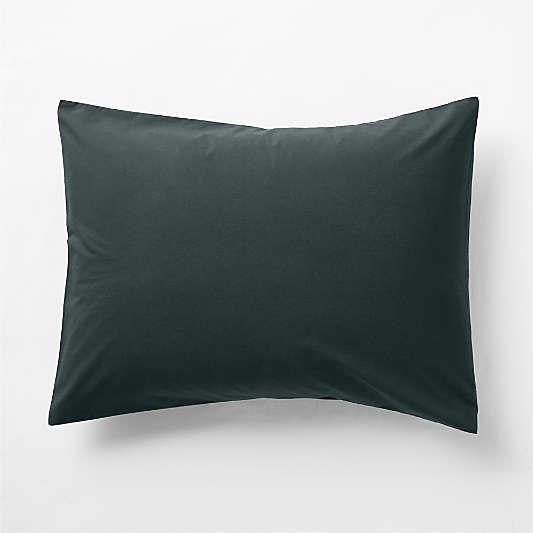 Cozy Cloud Spruce Green Organic Washed Cotton Kids Duvet Sham