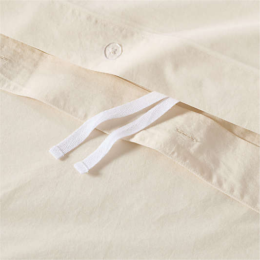 Cozy Cloud Undyed Organic Cotton Kids Duvet Cover