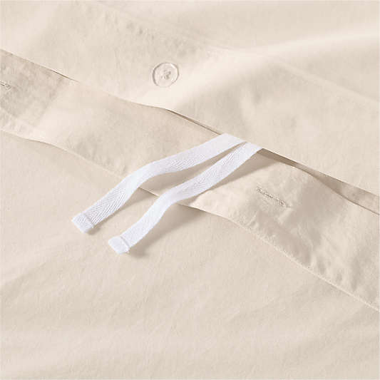 Cozy Cloud Undyed Organic Cotton Kids Twin Duvet Cover