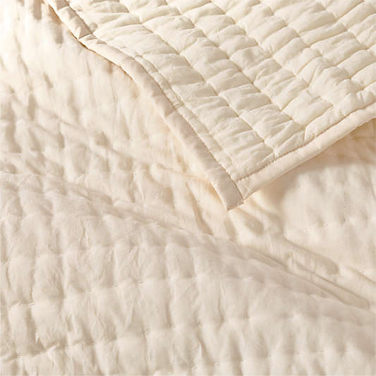 Cozy Cloud Washed Organic Undyed Cotton Kids Quilt