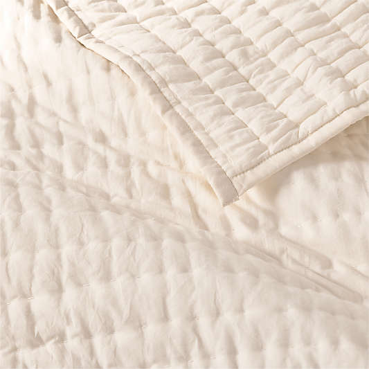 Cozy Cloud Washed Organic Undyed Cotton Kids Quilt