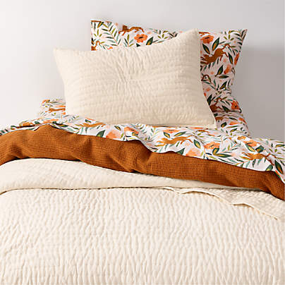 Cozy Cloud Washed Organic Undyed Cotton Kids Full/Queen Quilt