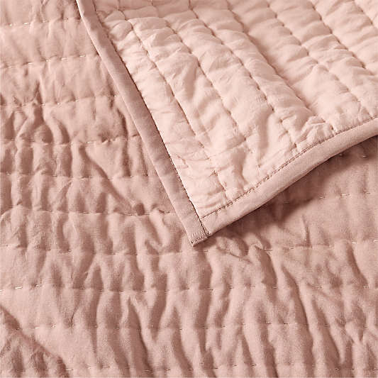 Cozy Cloud Plum Rose Washed Organic Cotton Kids Quilt