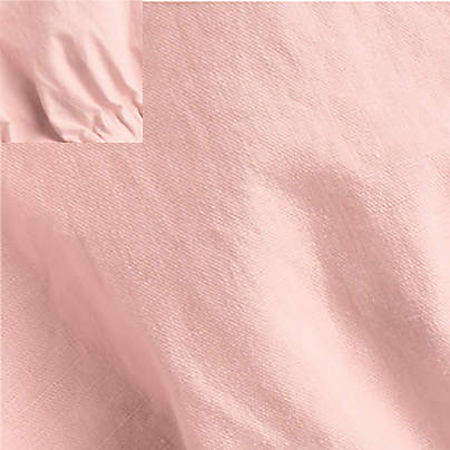 Cozy Cloud Elegant Pink Washed Organic Cotton Baby Crib Fitted Sheet