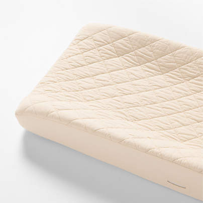Cozy Cloud Washed Organic Undyed Cotton Baby Changing Pad Cover