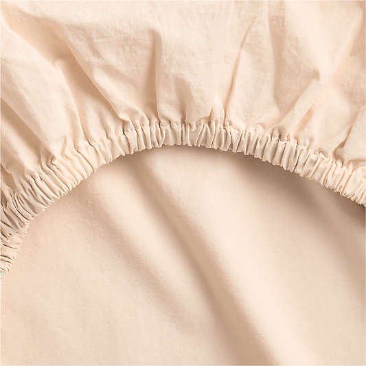 Cozy Cloud Washed Organic Undyed Cotton Baby Crib Fitted Sheet
