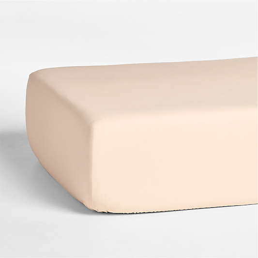 Cozy Cloud Washed Organic Undyed Cotton Baby Crib Fitted Sheet