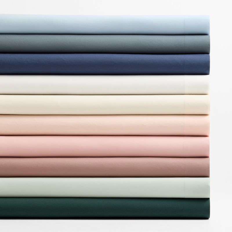 Cozy Cloud Spruce Green Washed Organic Cotton Kids Twin Sheet Set - image 2 of 7