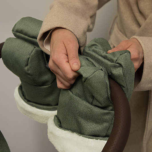 UPPAbaby CozyHandmuffs Evelyn Meadow Green Stroller Mittens