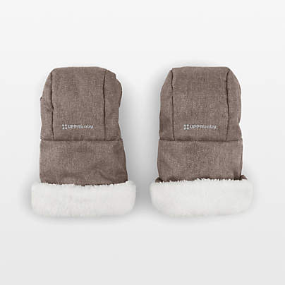 UPPAbaby CozyHandmuffs Owen Mocha Brown Melange Stroller Mittens