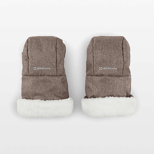 UPPAbaby CozyHandmuffs Owen Mocha Brown Melange Stroller Mittens