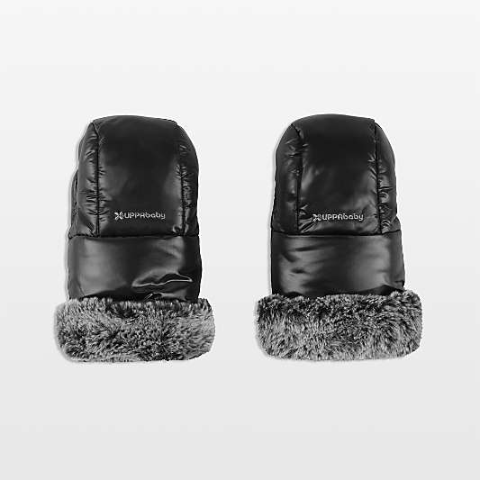 UPPAbaby CozyHandmuffs Lyla Onyx Black Stroller Mittens