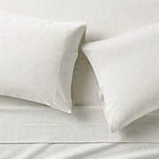 Cozysoft Organic Flannel Spruce Green Stripe Queen Bed Sheet Set