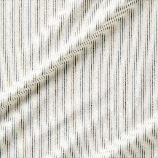 Cozysoft Organic Flannel Spruce Green Stripe Queen Bed Sheet Set