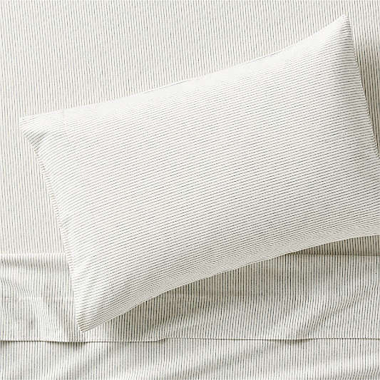 Cozysoft Organic Flannel Spruce Green Stripe Twin/Twin XL Bed Sheet Set