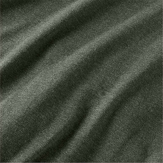 Cozysoft Organic Cotton Jersey Ficus Green King Duvet Cover