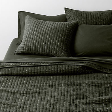 View Cozysoft Organic Cotton Jersey Ficus Green Full/Queen Quilt details