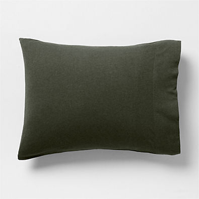 View Cozysoft Organic Cotton Jersey Ficus Green Standard Bed Pillow Sham details