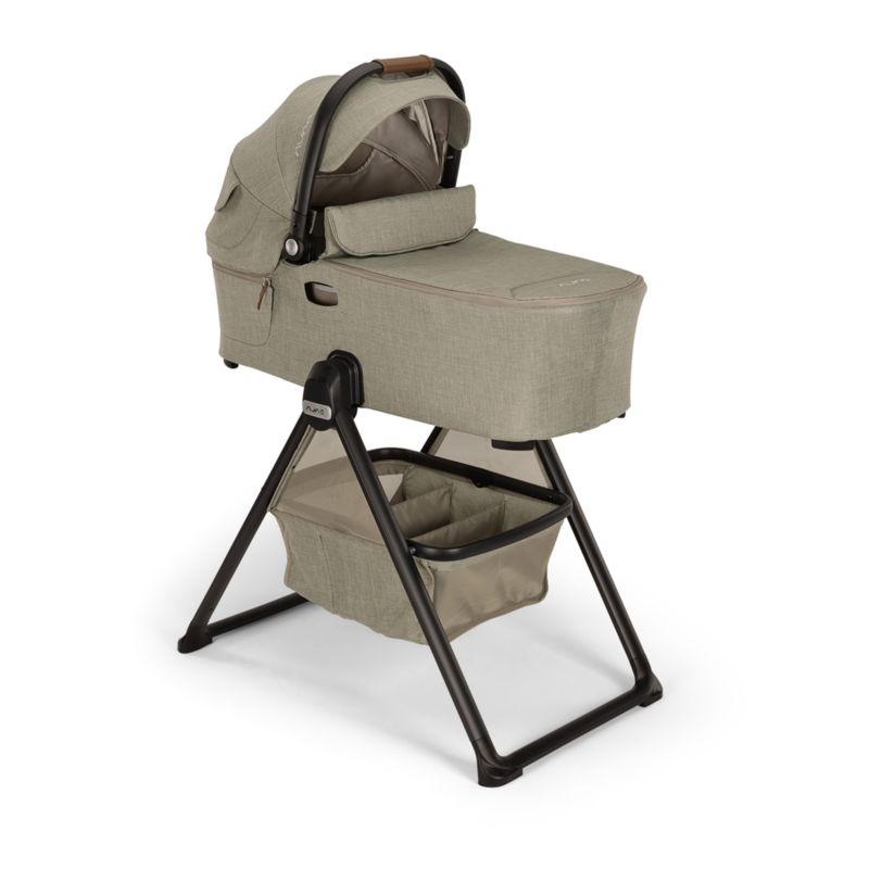 Nuna DEMI next Light Brown Hazelwood Baby Bassinet with Stand - image 1 of 7