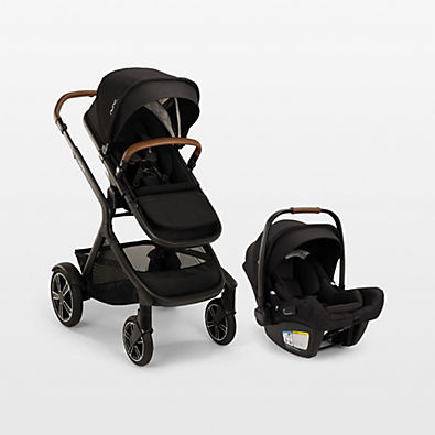 View Nuna ® PIPA ™ aire rx Caviar Black Reclining Baby Car Seat + DEMI ™ next Stroller Travel  System details