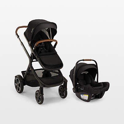 Nuna PIPA aire rx Hazelwood Light Brown Reclining Baby Car Seat + MIXX