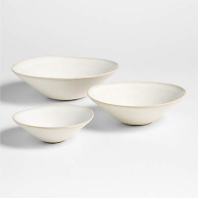Basel Recycled Stoneware Nesting Bowls, Set of 3 by Daniel Humm