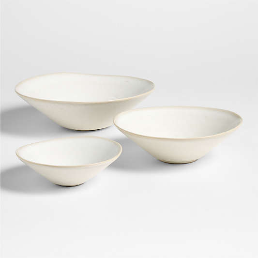 Basel Recycled Stoneware Nesting Bowls, Set of 3 by Daniel Humm