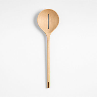 View Chefs Essentials Beech Wood Slotted Spoon with Walnut Joinery by Daniel Humm details