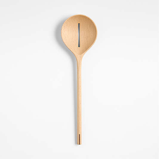 Chefs Essentials Beech Wood Slotted Spoon with Walnut Joinery by Daniel Humm