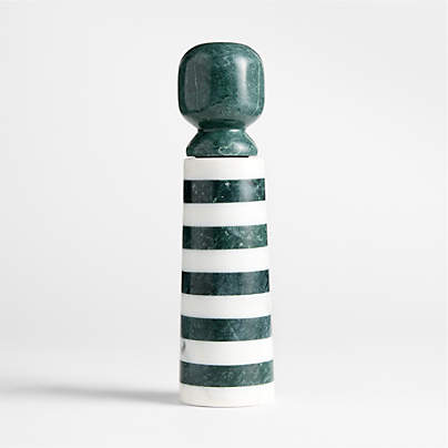 Geneve Green and White Marble Salt Mill by Daniel Humm