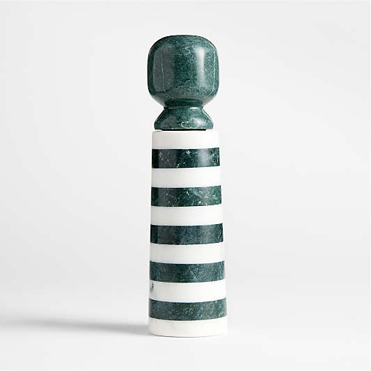 Geneve Green and White Marble Salt Mill by Daniel Humm